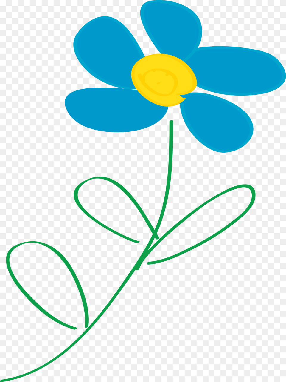 This Icons Design Of Whimsical Blue Flower, Anemone, Graphics, Daisy, Art Free Png