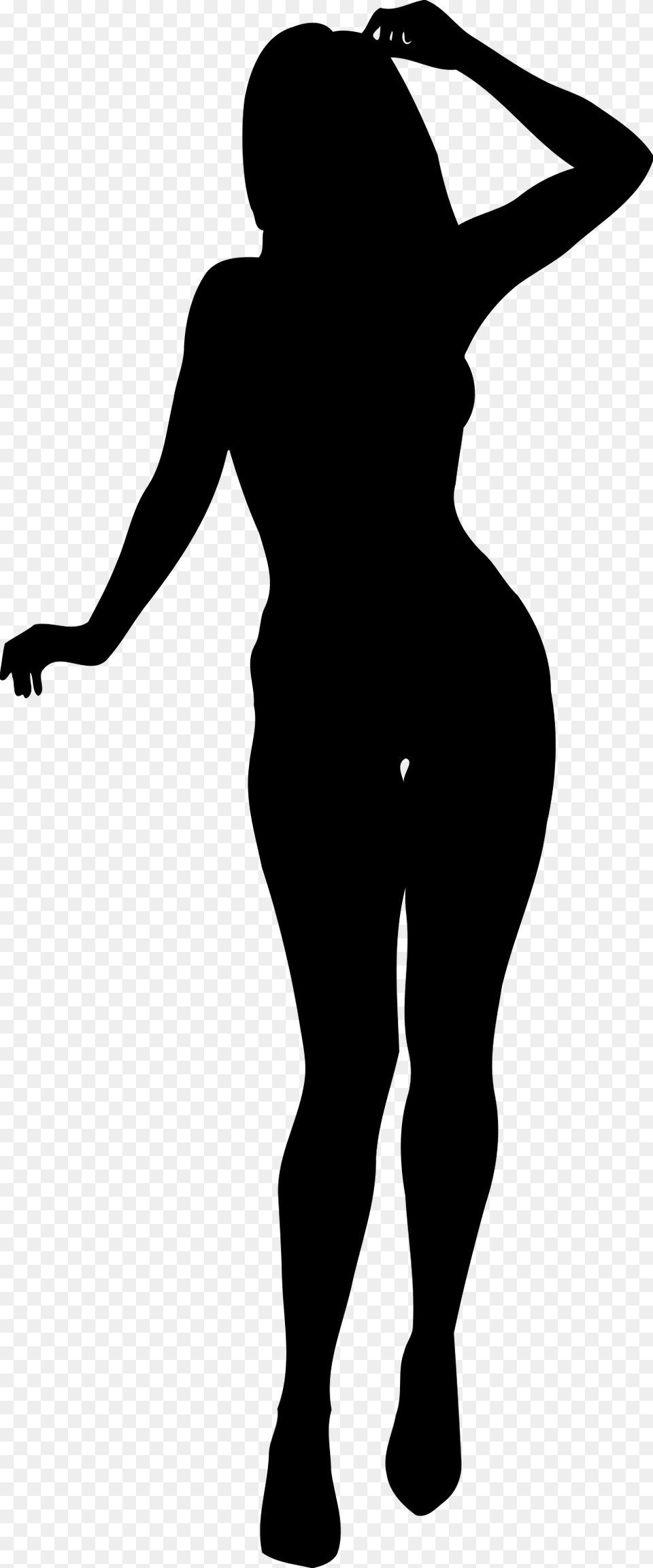 This Icons Design Of Woman Silhouette, Gray Free Png Download
