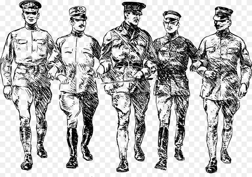 This Icons Design Of World War I Soldiers, Gray Png