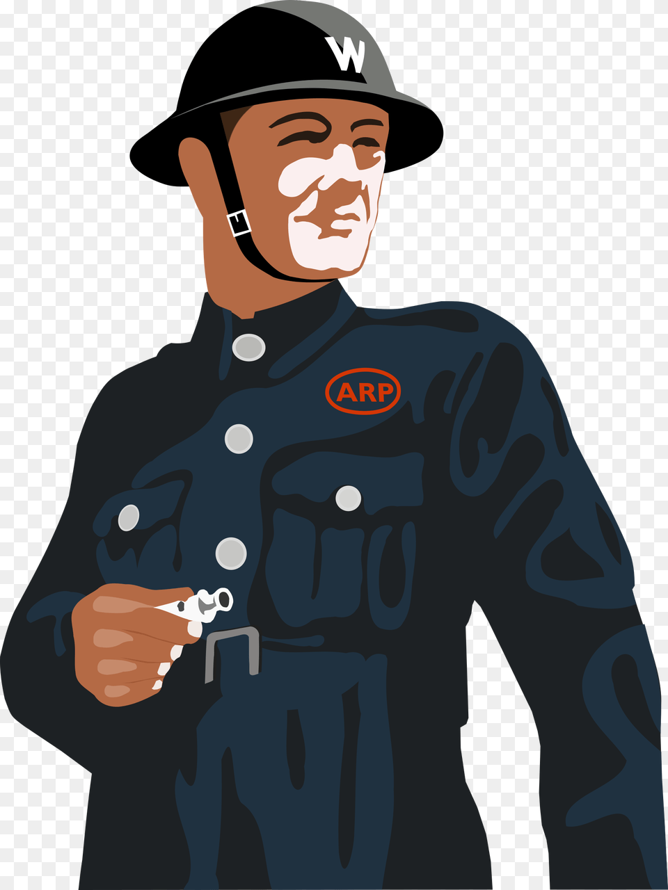 This Icons Design Of Ww2 Air Raid Warden Second World War, Adult, Person, Man, Male Free Transparent Png