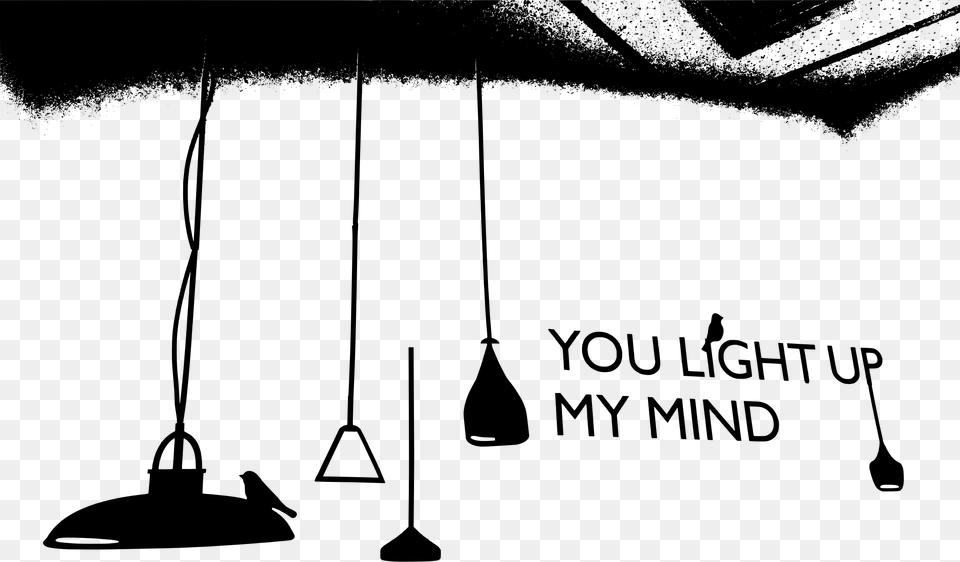 This Icons Design Of You Light Up My Mind, Gray Free Transparent Png