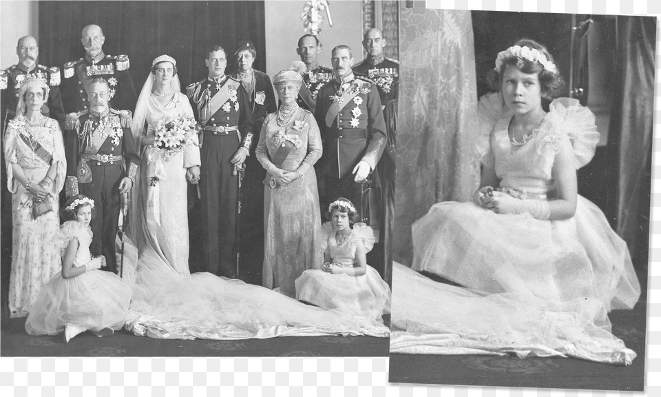 This Image May Contain Prince George Duke Of Kent George Princess Elizabeth At, Gown, Wedding Gown, Wedding, Clothing Free Transparent Png
