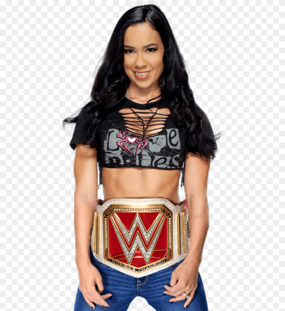 This Is A Background Image It Doesn39t Contain Aj Lee Raw Womens Championship, Accessories, Person, Female, Adult Png