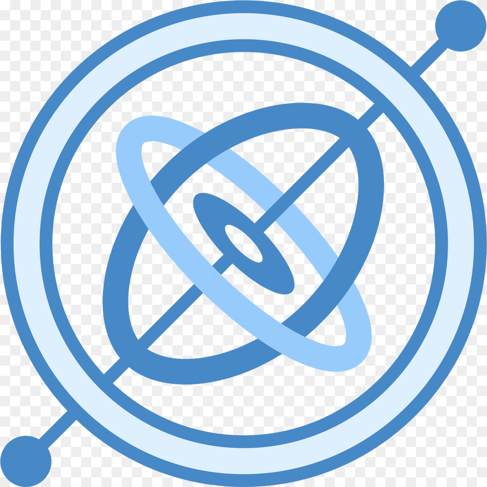 This Is A Circle With Two Very Short Lines Coming Out Gyroscope Icon, Astronomy, Outer Space Free Png