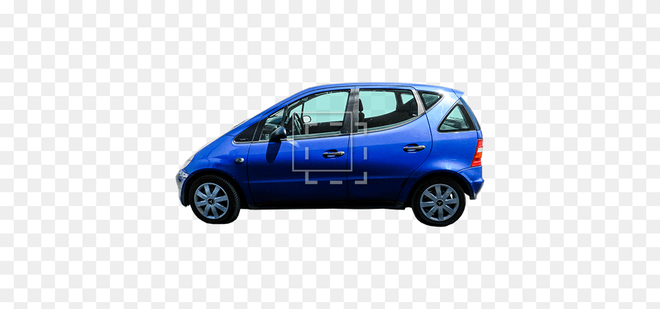 This Is A Cut Out Tiny Blue Car For A Small Family Elevation, Alloy Wheel, Vehicle, Transportation, Tire Free Png