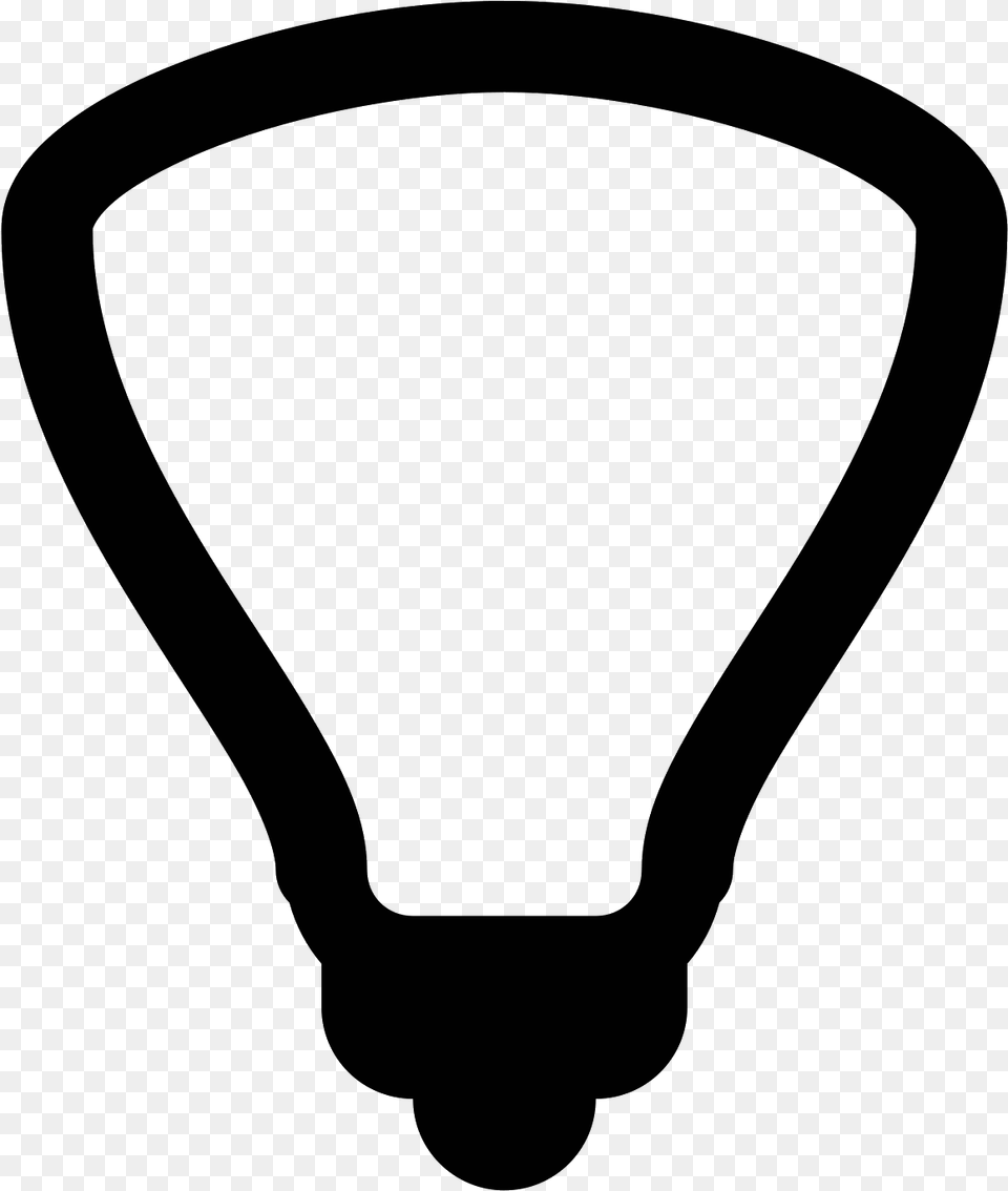 This Is A Lightbulb Icon, Gray Free Transparent Png