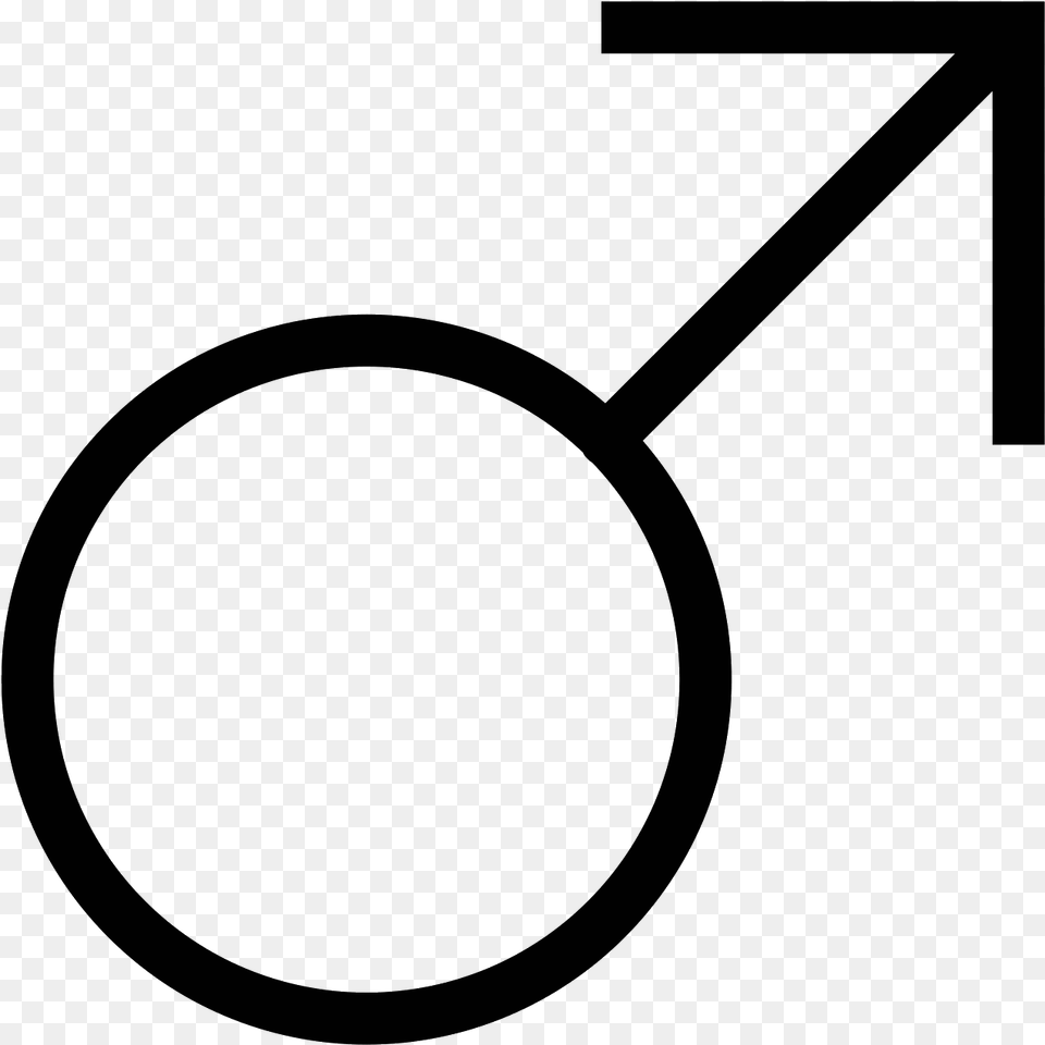 This Is A Logo That Represents The Male Gender Gender Symbol, Gray Free Transparent Png