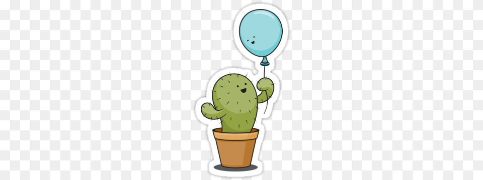 This Is A Love Story Between A Cactus And A Balloon, Plant, Dynamite, Weapon Png Image