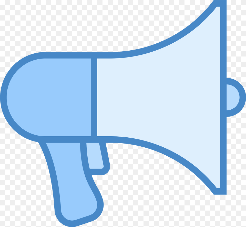 This Is A Megaphone Advertise Blue Icon, Electronics Free Png