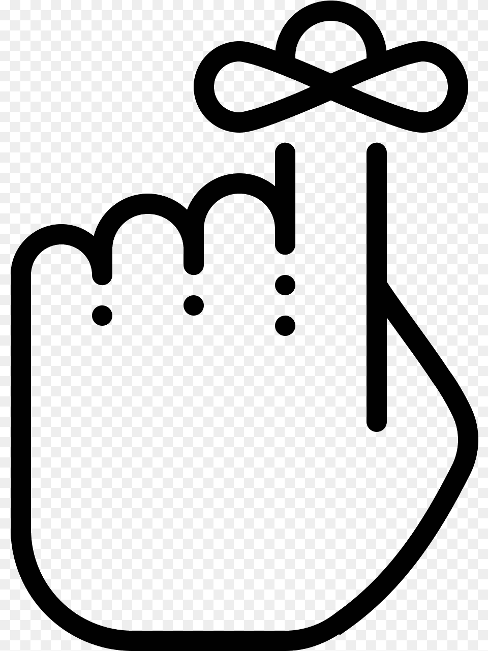 This Is A Picture Of A Left Hand With The Index Finger Reminder Icon, Gray Png Image