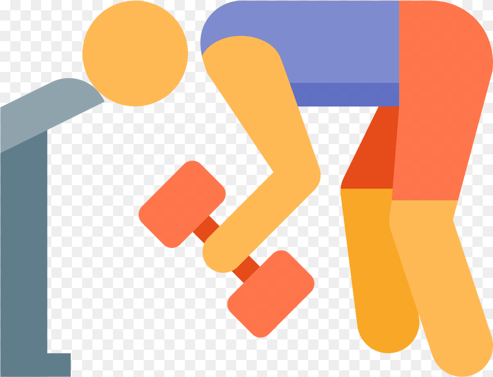 This Is A Picture Of A Man Bending Over With His Head Work Out Icon Color, Dynamite, Weapon Png Image