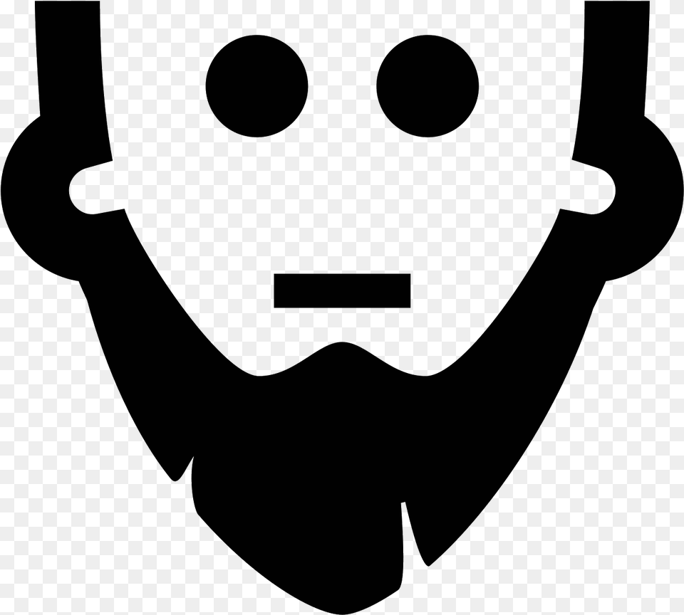 This Is A Picture Of A Man With A Long Beard Moustache, Gray Free Png Download