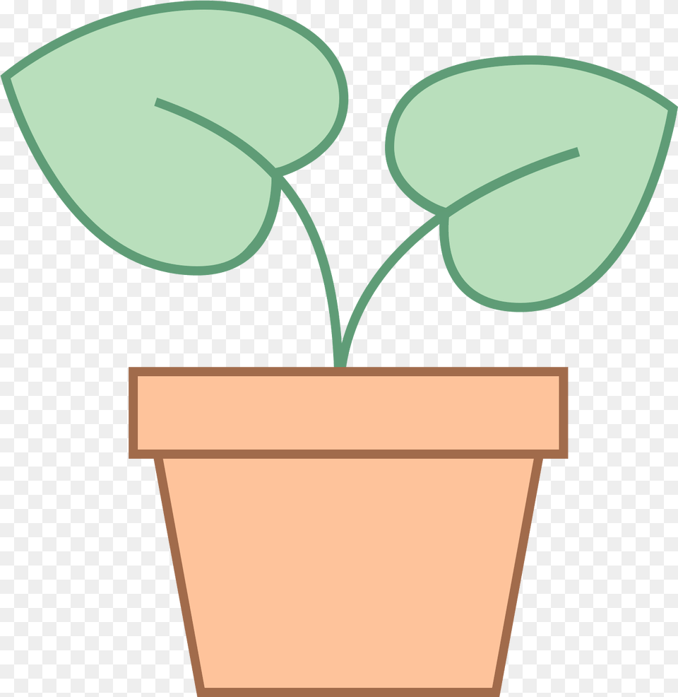 This Is A Picture Of A Potted Plant Icon, Jar, Leaf, Planter, Potted Plant Free Png Download