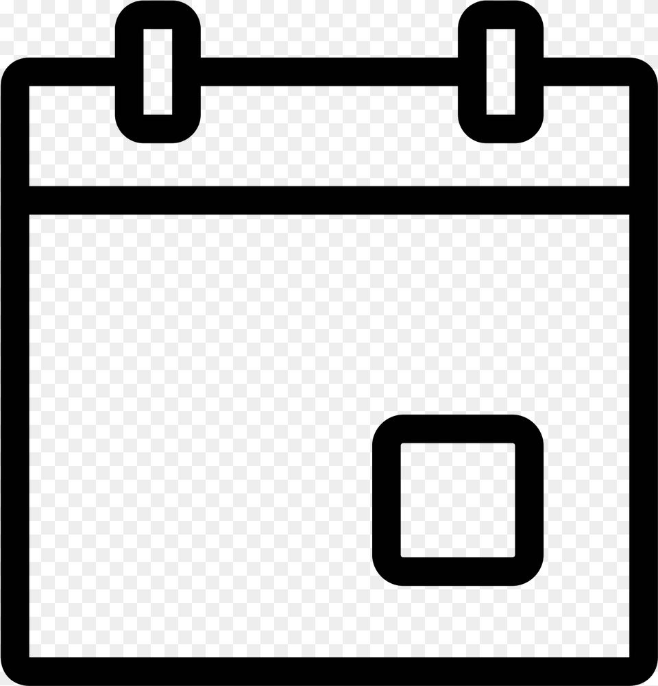 This Is A Picture Of A Small Planner That Is Closed, Gray Free Transparent Png