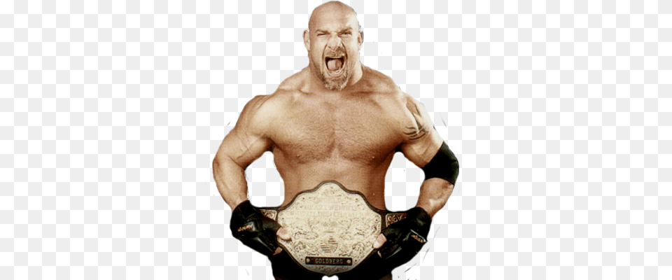 This Is A Second Round Match In The Flair Region Atlanta Goldberg World Heavyweight Champion, Adult, Male, Man, Person Free Transparent Png