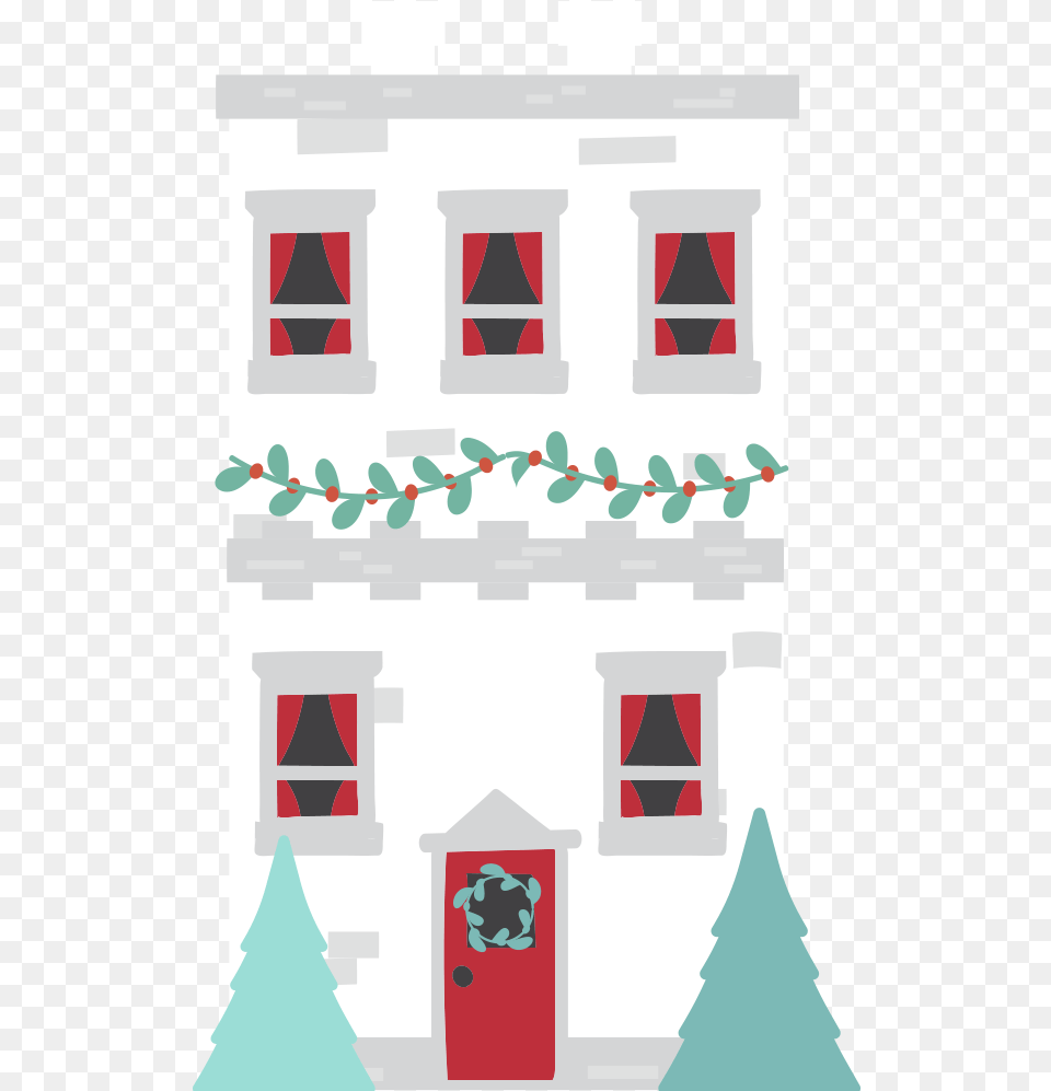 This Is A Sticker Of A Building In A Winter Scene Clipart, Arch, Architecture, Clock Tower, Tower Free Transparent Png