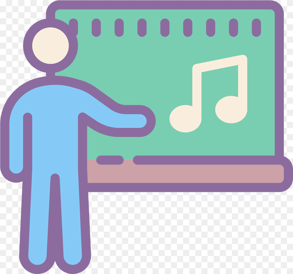 This Is A Teacher Standing In Front Of Their Blackboard System Engineer Clipart, Text Free Png