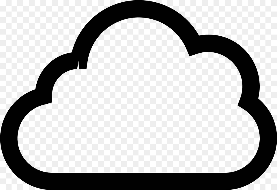 This Is A Very Simple Icon That Looks Just Like A Cloud Icone Cloud, Gray Free Png Download