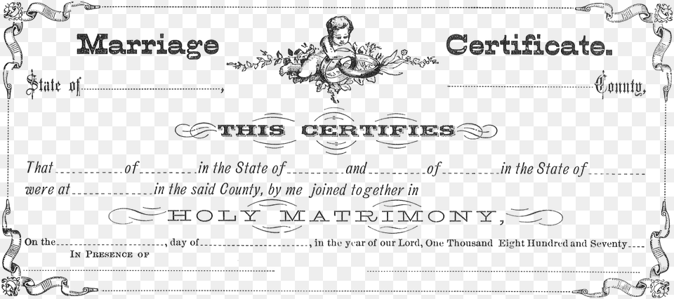 This Is A Vintage Digital Stamp I Created From An Victorian Marriage Certificate, Text, Document Png