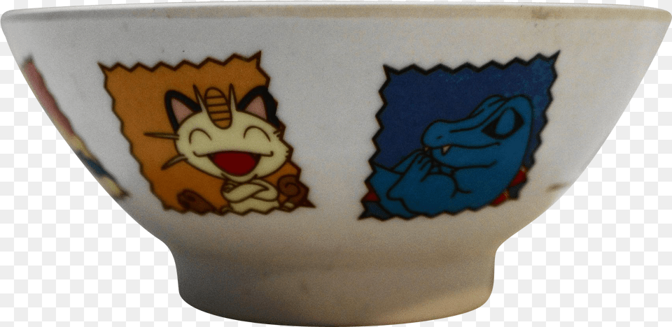 This Is A Vintage Pocket Monsters Pokemon Plastic Rice Ceramic, Bowl, Soup Bowl, Cup, Face Free Transparent Png