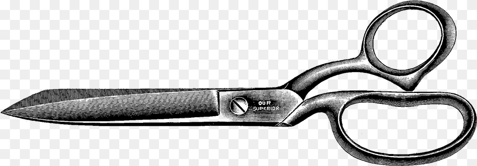 This Is A Wonderful Scissors Digital Stamp Of A Vintage Transparent Vintage Scissors, Blade, Shears, Weapon Png