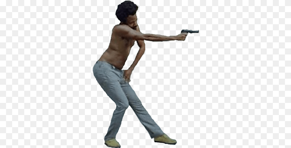 This Is America Fortnite Memes 2018, Adult, Firearm, Gun, Handgun Png Image