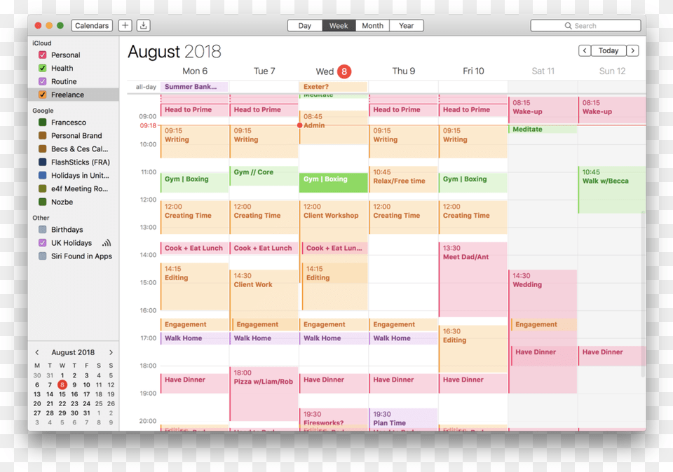 This Is An Example Of Calendar Blocking In Action With Time Blocking And Todoist, Text Free Png