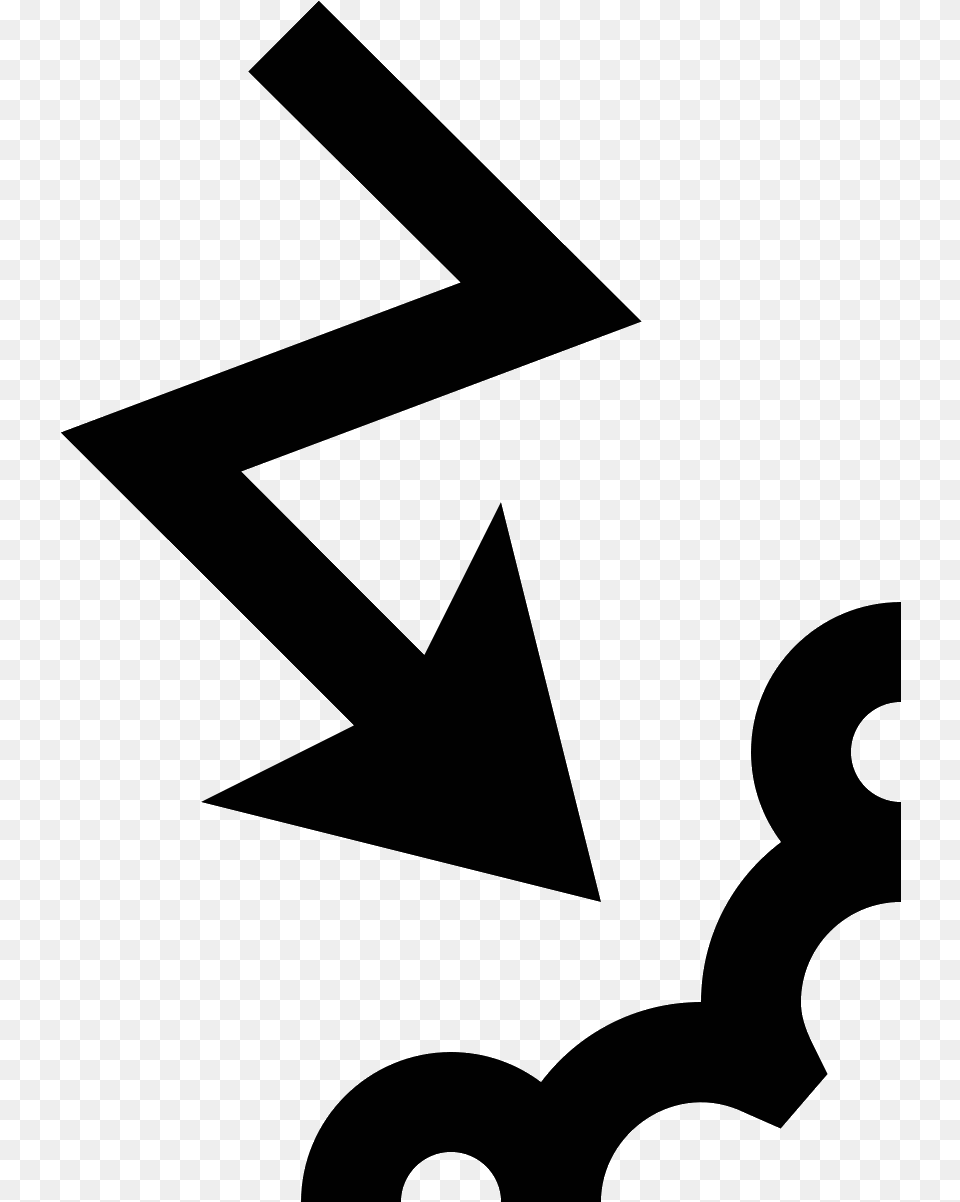 This Is An Icon Of An Arrow Pointing Downwards Towards Icon, Gray Free Transparent Png