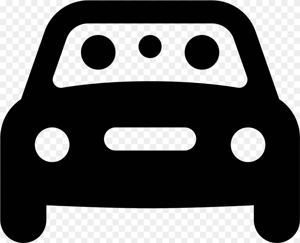 This Is An Image Of A Car Facing Towards The Viewer, Gray Free Png