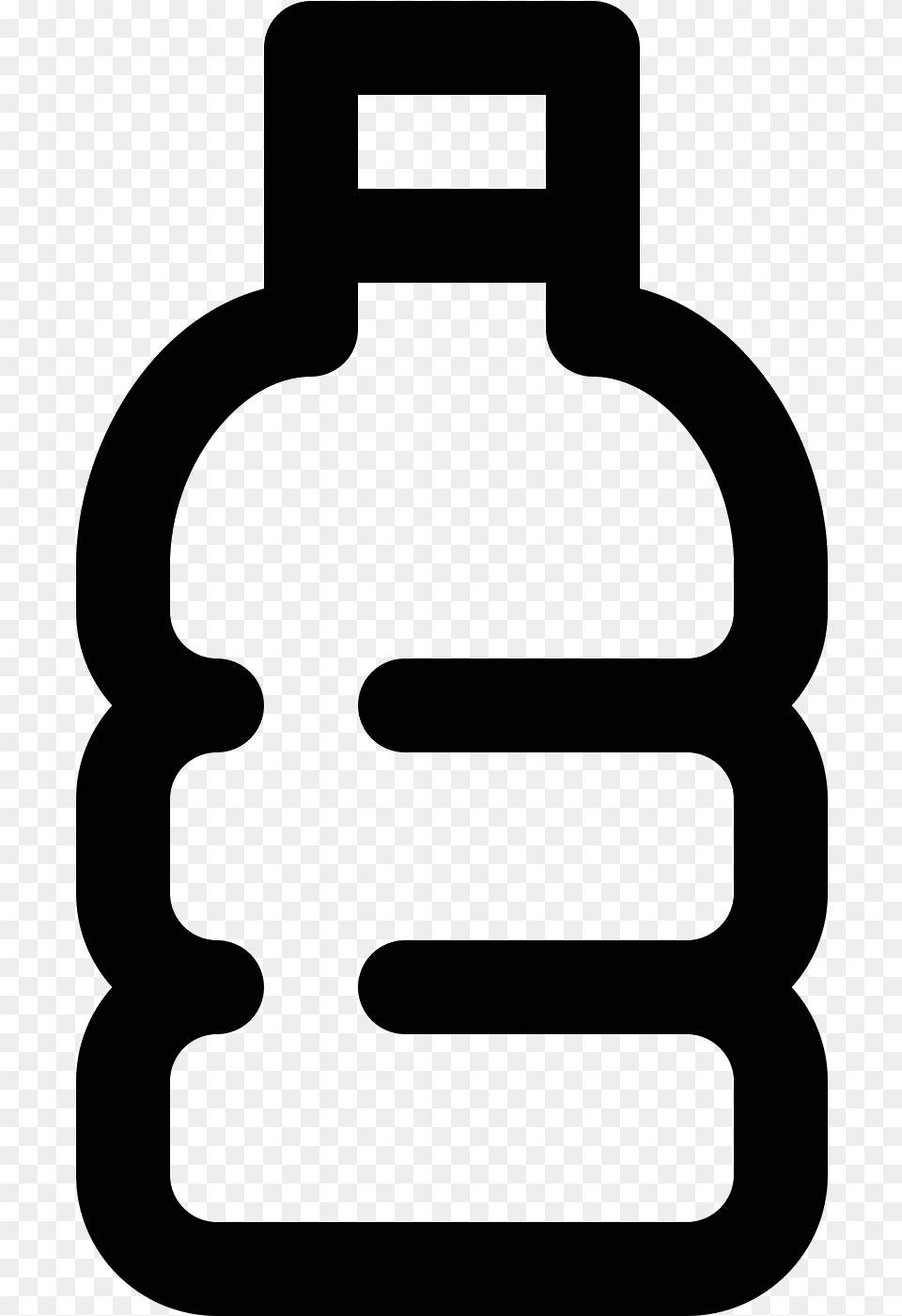 This Is An Image Of A Cylindrical Plastic Bottle, Gray Free Transparent Png