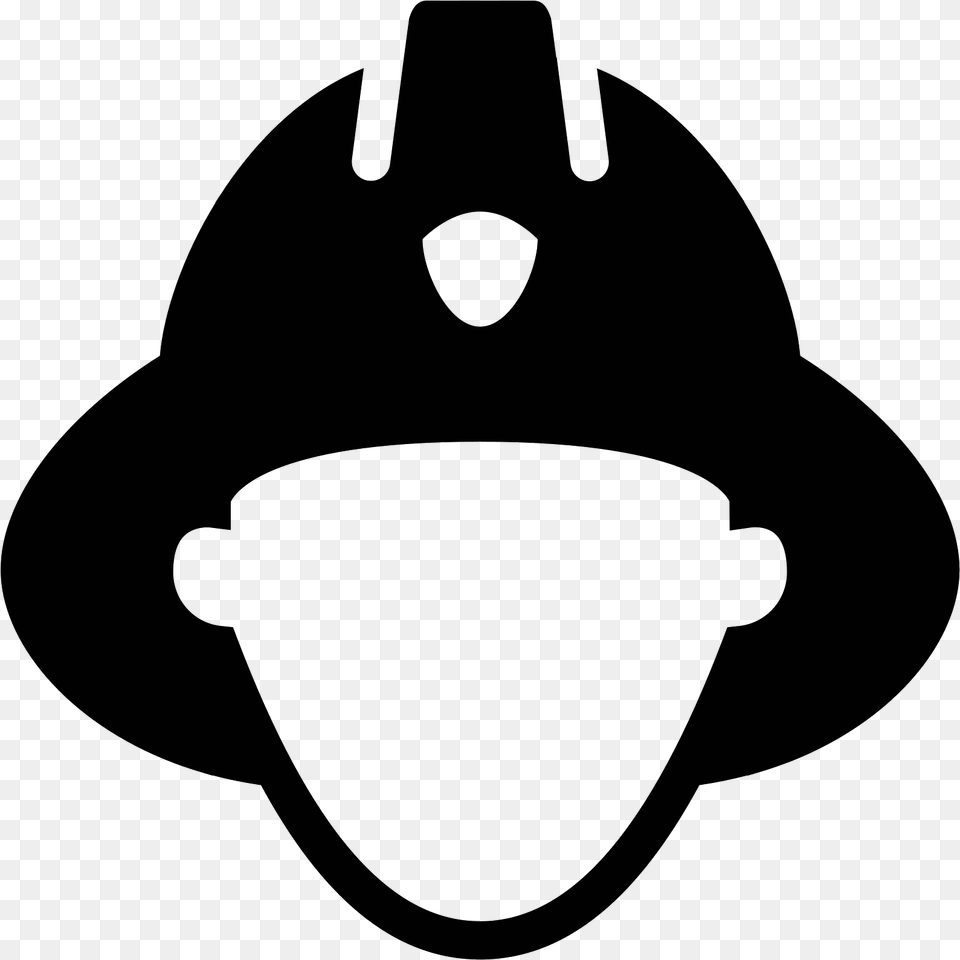 This Is An Of A Firefighter Fire Man Icon, Gray Png Image