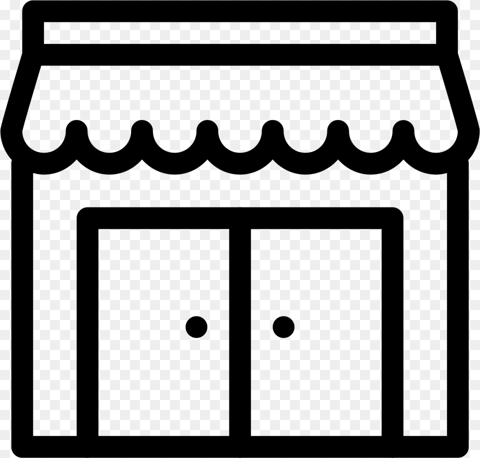 This Is An Image Of A Storefront Of A Business Small Business Icon, Gray Free Png