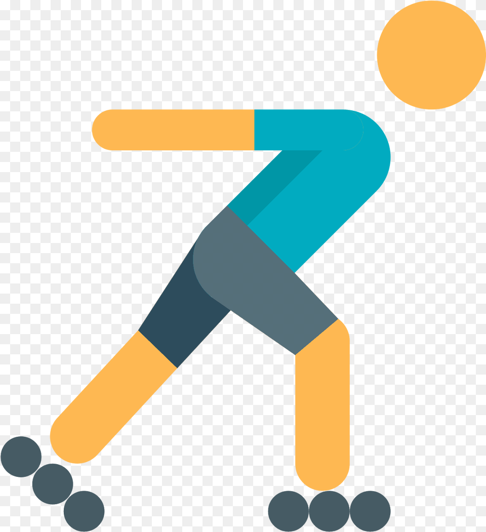 This Is An Image Of A Two Dimensional Human Figure Roller Skating, People, Person, Dynamite, Weapon Free Png