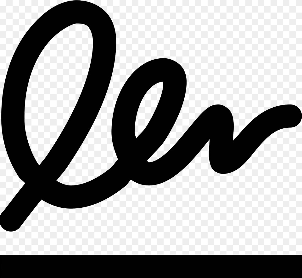 This Is An Of A Signature With A Horizontal Line Signature Icon, Gray Png