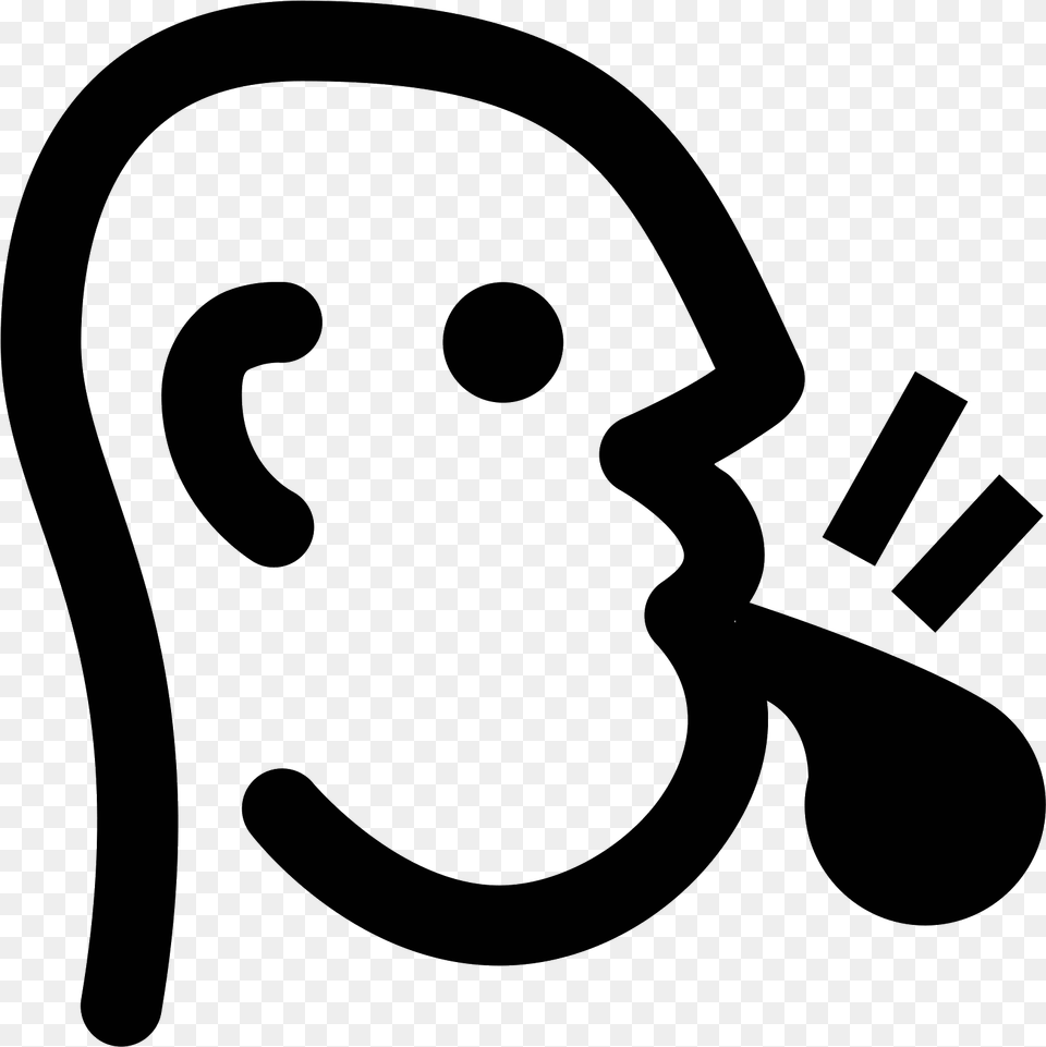 This Is An Of The Profile Of A Human Head Facing Referee Icon, Gray Png Image