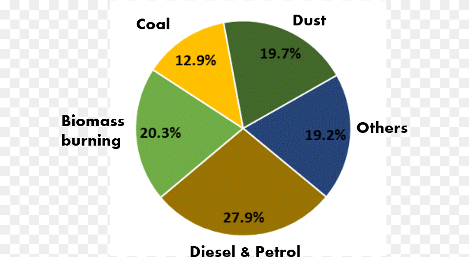 This Is An Older Study Conducted In Four Indian Cities Circle, Chart, Pie Chart, Ball, Football Free Png Download