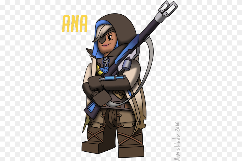 This Is Ana From Lego Skelete, Publication, Book, Comics, Rifle Free Png Download