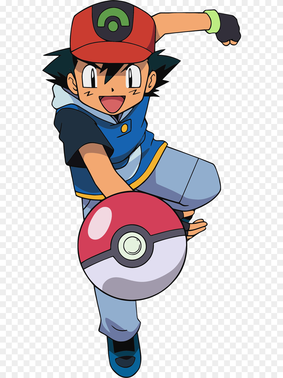 This Is Ash Ketchum The Main Trainer In The Original Ash Pokemon, Book, Comics, Publication, Baby Png