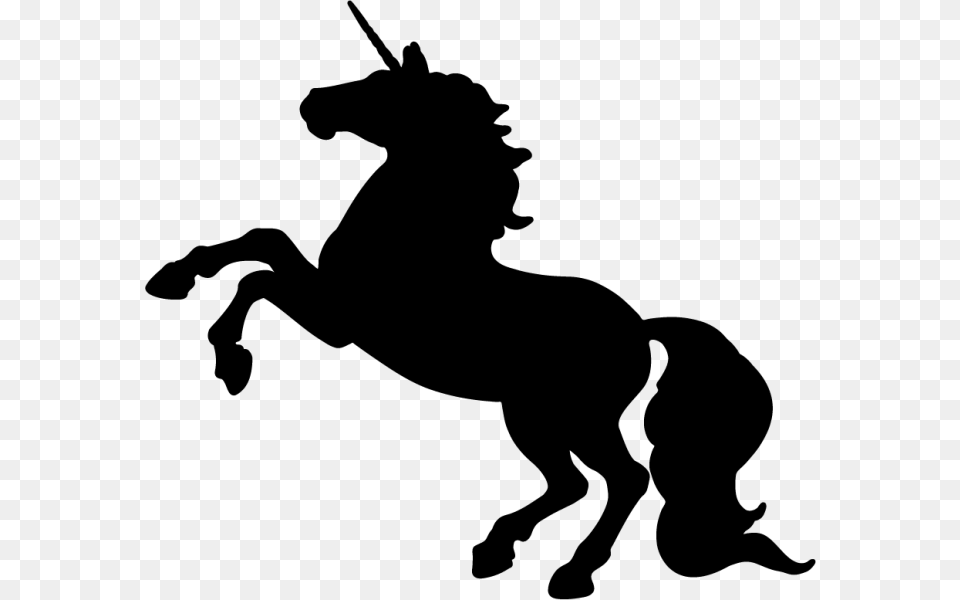 This Is Best Unicorn Silhouette, Gray Png