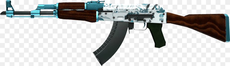 This Is How A Yellowgreen Colorblind Person Sees Some Ak Aquamarine, Firearm, Gun, Rifle, Weapon Free Transparent Png