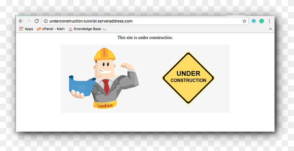 This Is How The Website Will Show Cpanel Website Under Construction, Clothing, File, Hardhat, Helmet Png Image