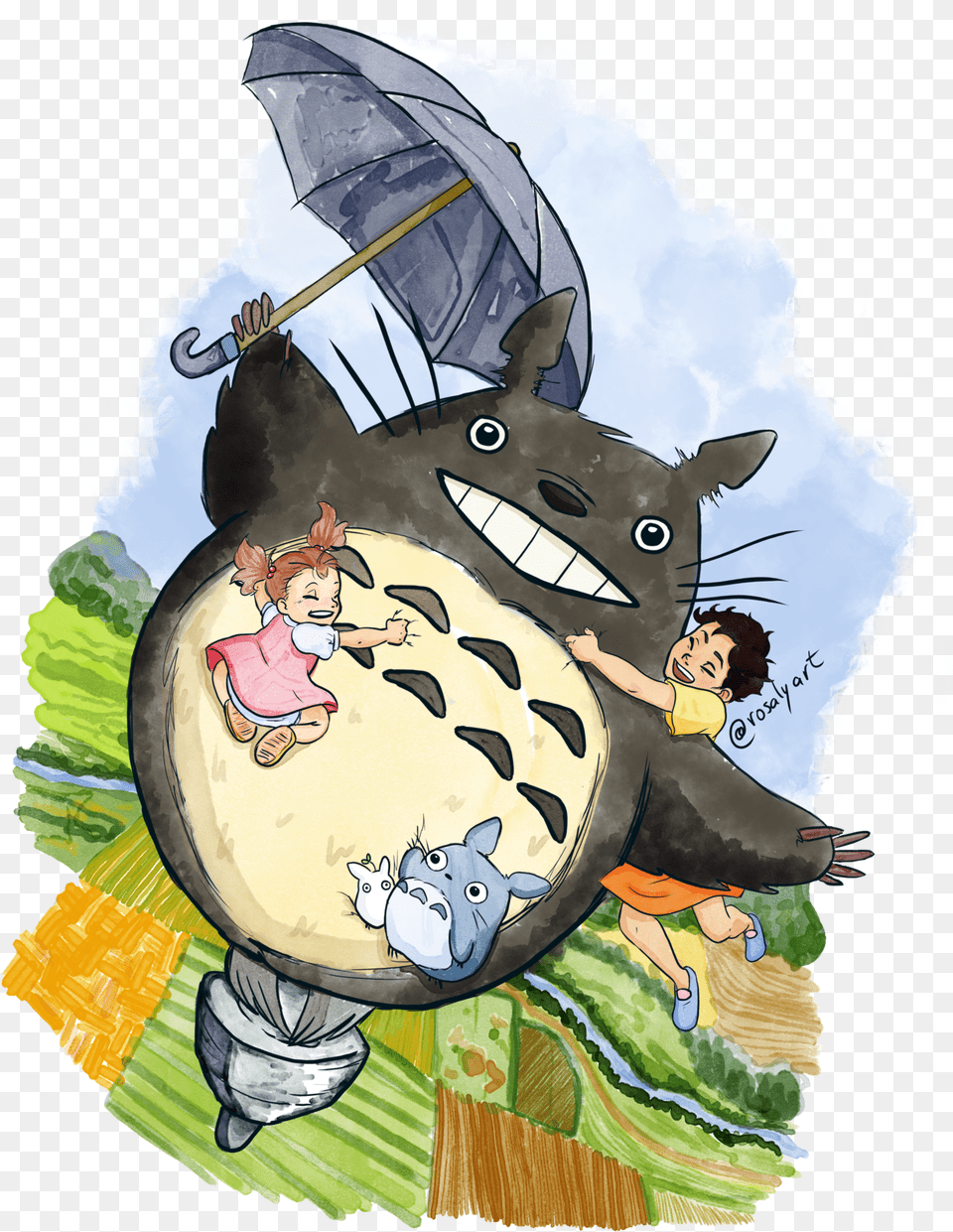 This Is My Entry For A Totoro Contest I Would Really Cartoon, Baby, Person, Face, Head Png Image