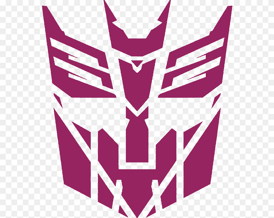 This Is My Mish Mash Of The Autobot And Decepticon Logo Mixed, Maroon, Purple Free Png