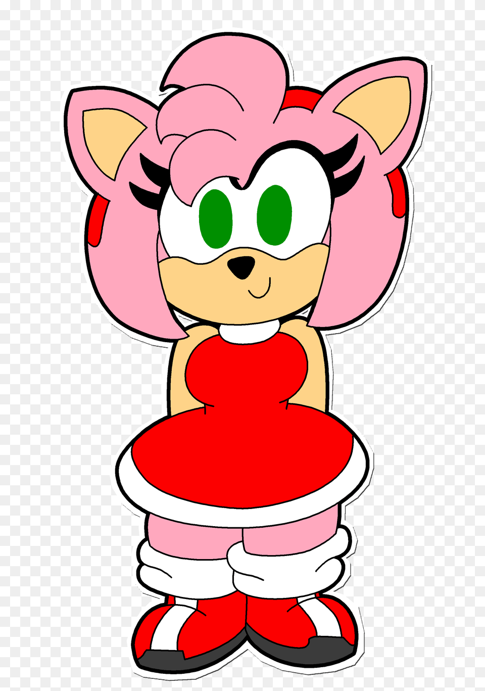 This Is My Most Recent Amy Rose Fan Art What Do Ya Think, Cartoon, Baby, Person Free Png Download