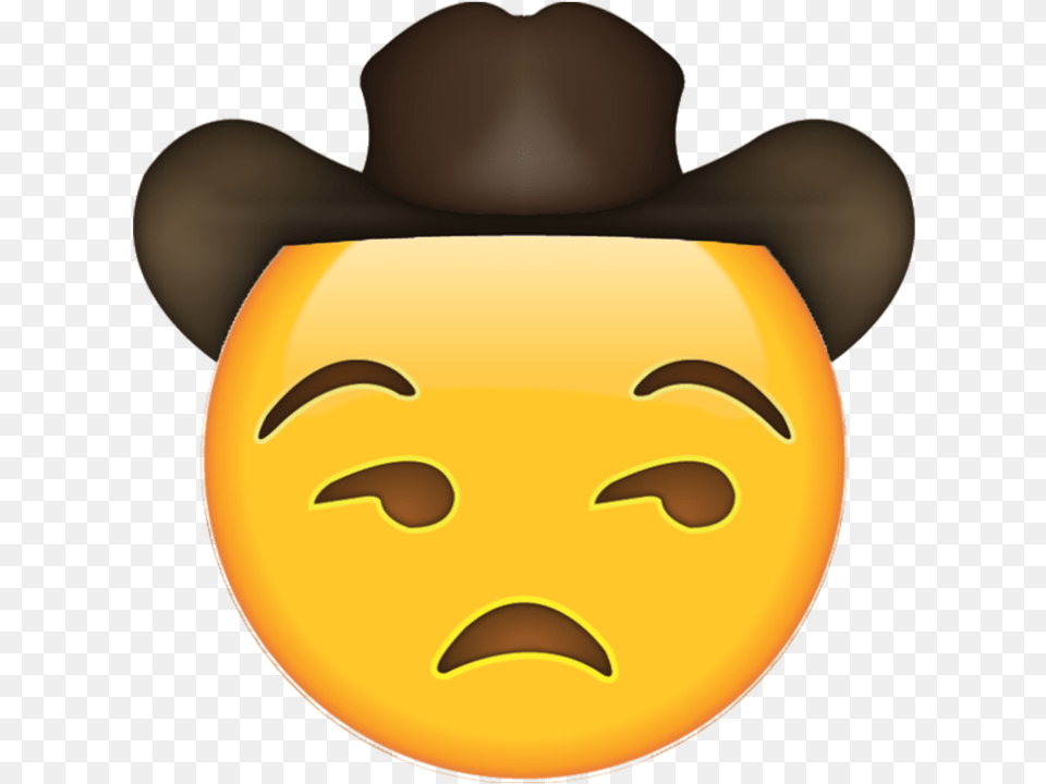 This Is My Website Sad Emoji Cowboy Hat, Clothing, Sky, Person, Outdoors Png