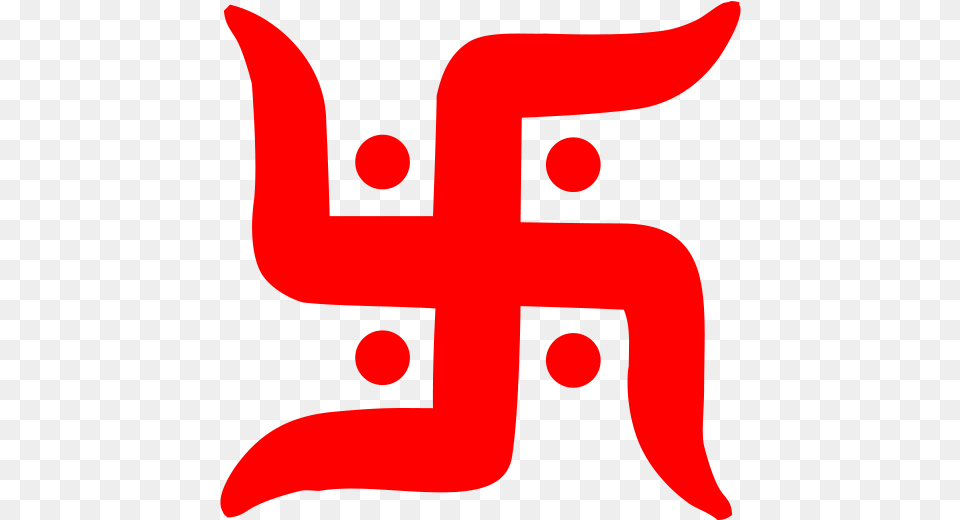 This Is Red Hindu Swastik With Alpha Swastika, Logo, Food, Ketchup, Symbol Png Image