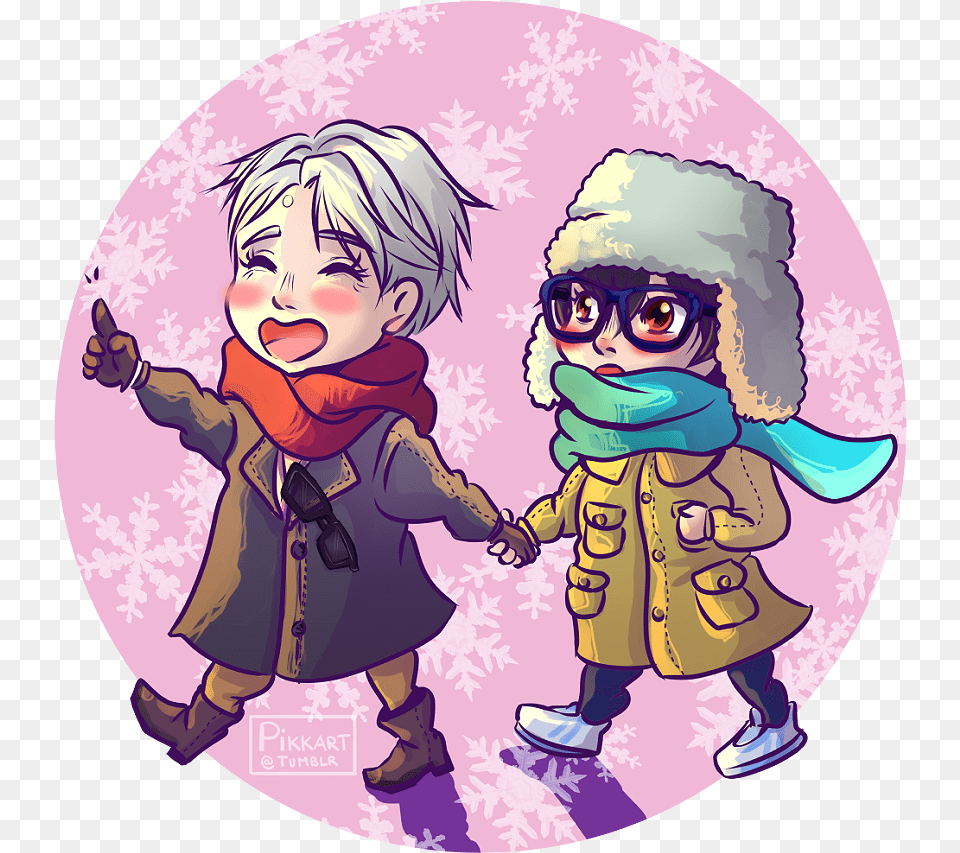 This Is The Cutest Yuri On Ice Viktor Nikiforov Yuuri Cartoon, Book, Comics, Publication, Baby Png