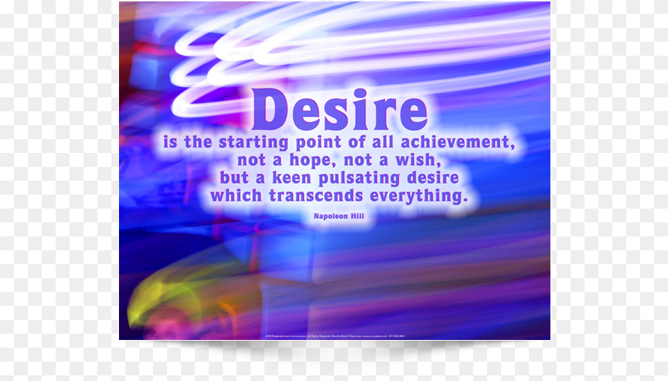 This Is The English Version Of Poster Design Desire Quotes, Advertisement, Purple, Lighting, Light Free Png Download