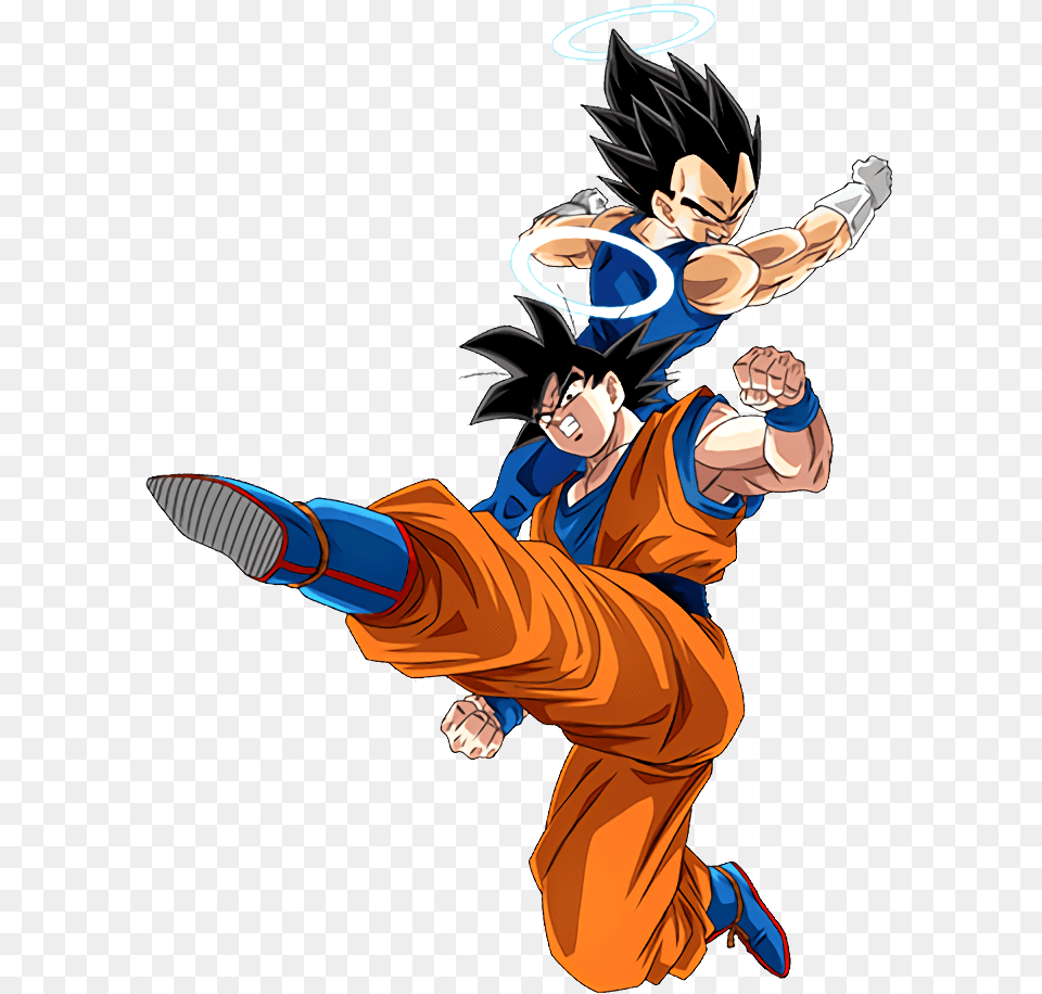 This Is The Ssr Form Of The New Lr Phy Goku Amp Vegeta Goku And Vegeta Angel, Book, Publication, Comics, Adult Free Png Download
