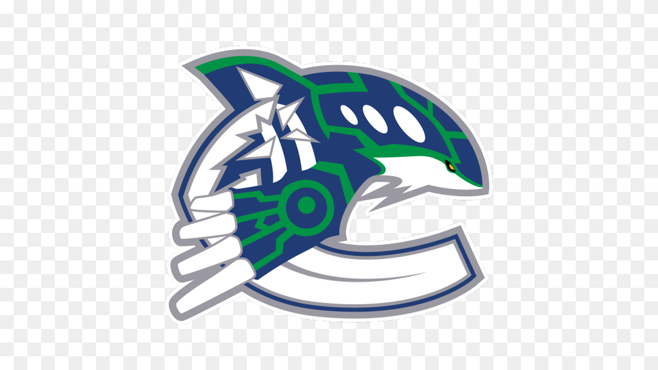 This Is What A Pokemon Inspired Vancouver Canucks Logo Looks Fan Made Pokemon Logos, Helmet, Emblem, Symbol, Weapon Png Image